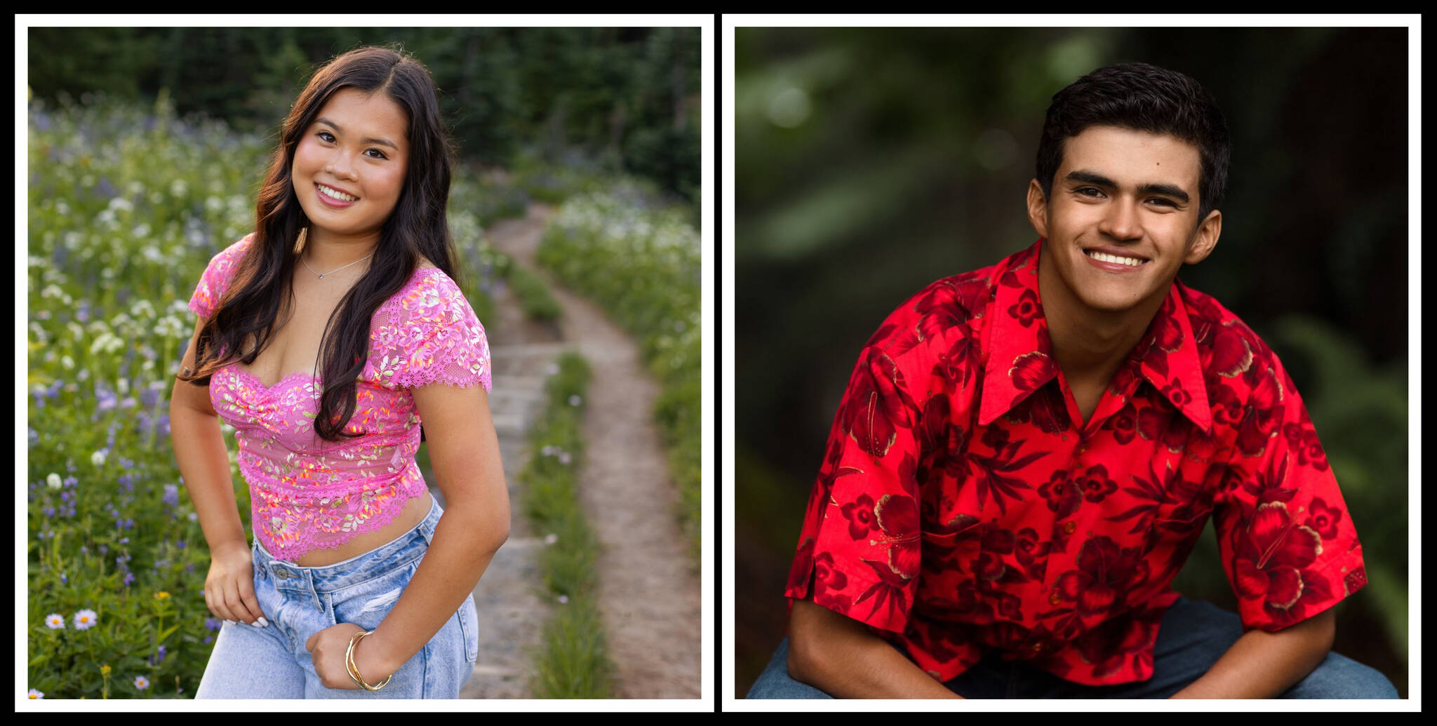 Mercer Island High School seniors Hayley Nguyen and Joaquin Matthews. Photos courtesy of the Mercer Island School District