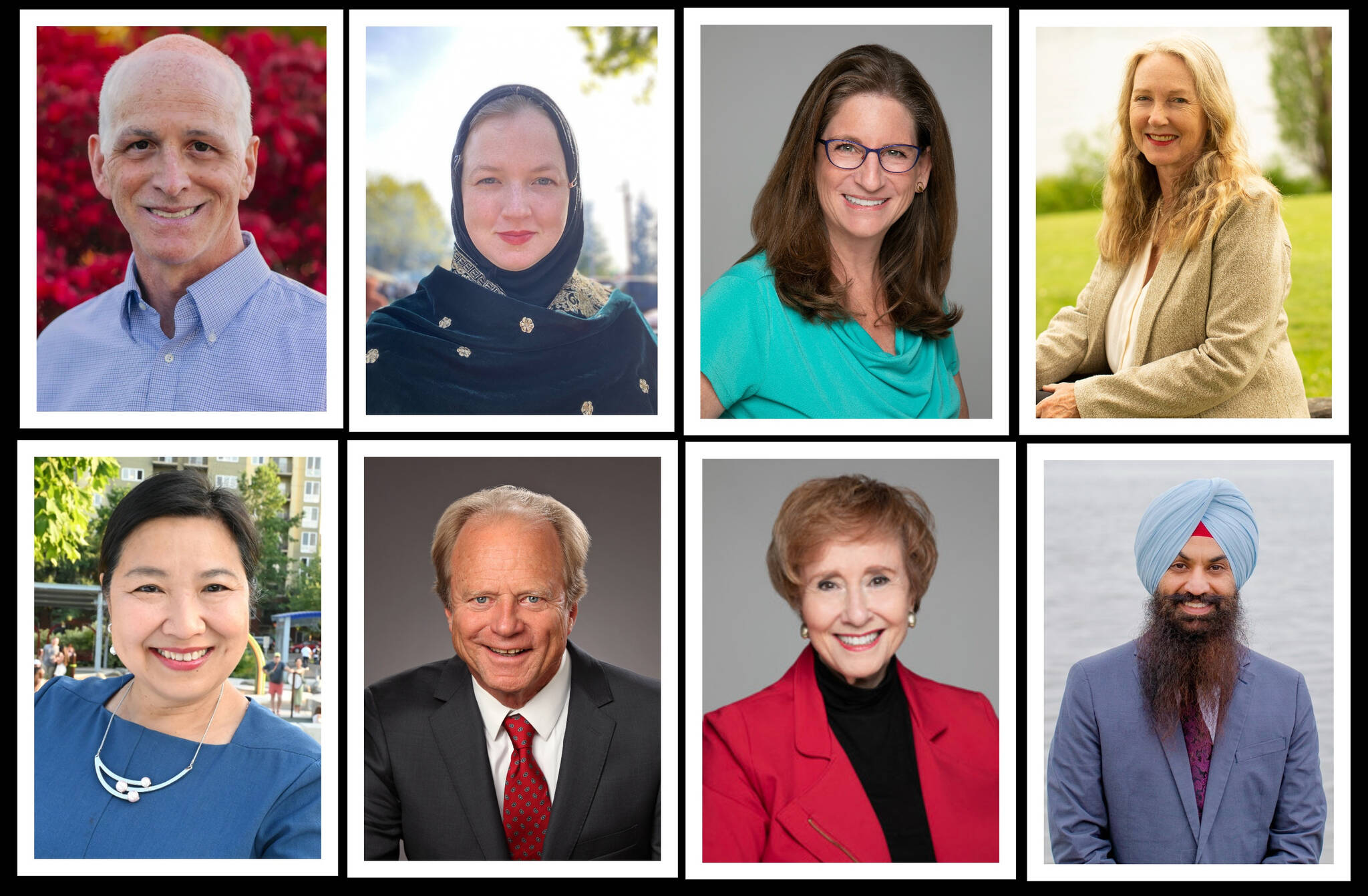 Top row from left, Adam Smith, Melissa Chaudhry, Tana Senn and Emily Tadlock. Bottom row from left, My-Linh Thai, Al Rosenthal, Lisa Wellman and Jaskaran Singh Sarao. Courtesy photos