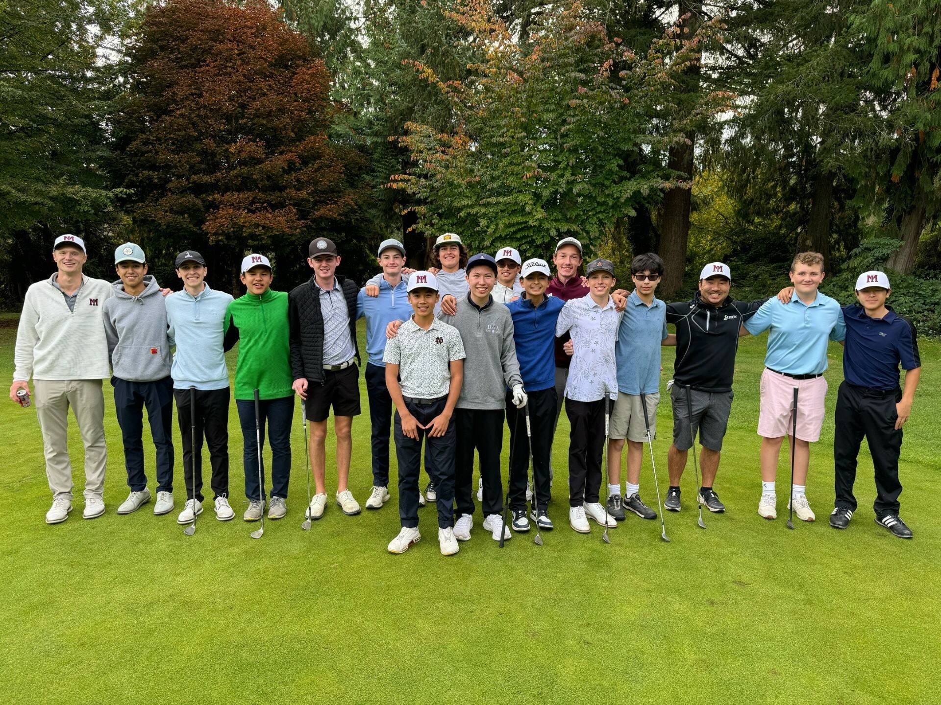 Mercer Island High School’s boys golf team notched an 8-2 regular-season record and finished second in the KingCo Crest division. Courtesy photo