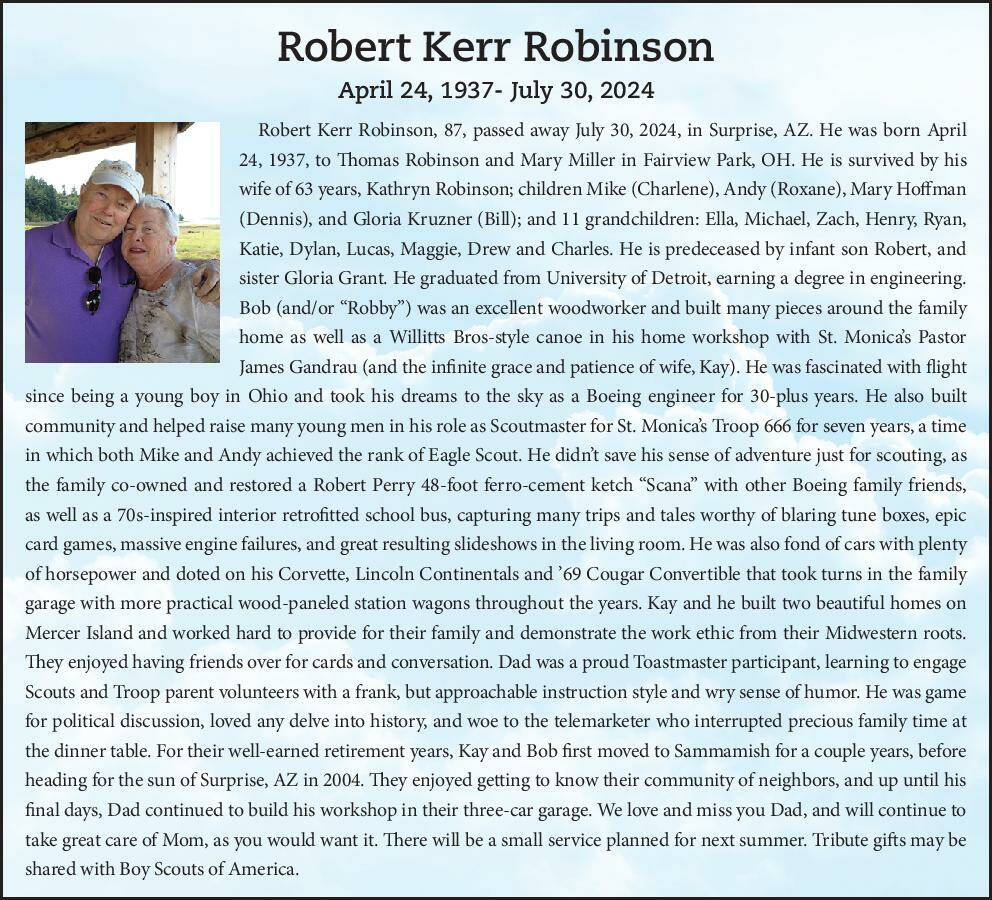 Robert Kerr Robinson | Obituary