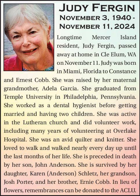 Judy Fergin | Obituary