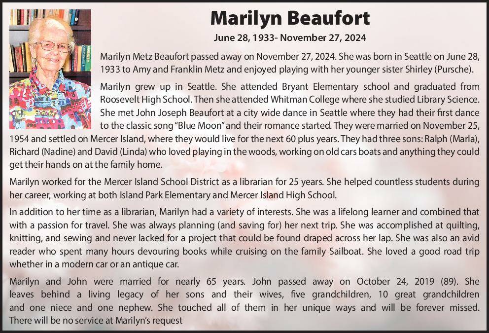 Marilyn Beaufort | Obituary