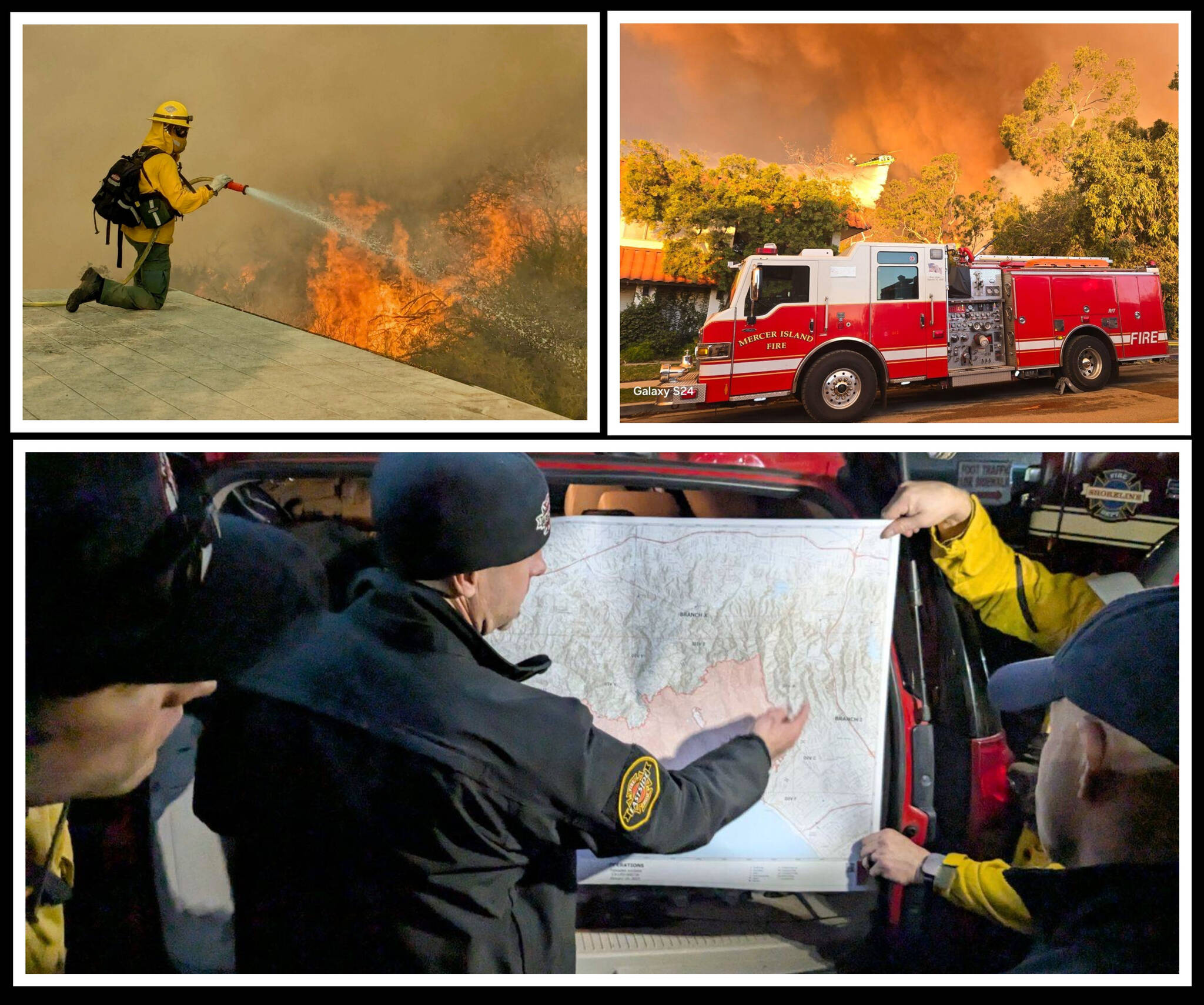 Eastside Fire & Rescue members help fight the Palisades fire. Photos courtesy of Eastside Fire & Rescue